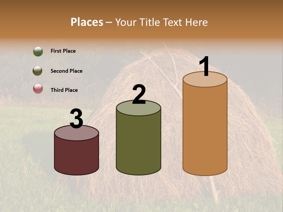 Haystack Farming Grass PowerPoint Template