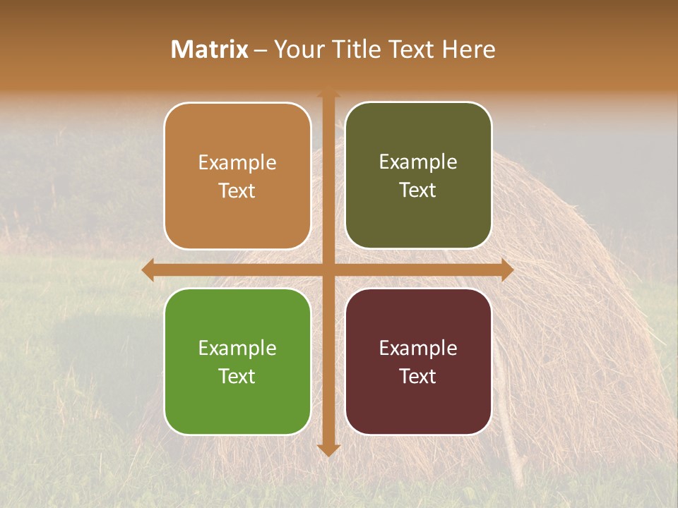 Haystack Farming Grass PowerPoint Template