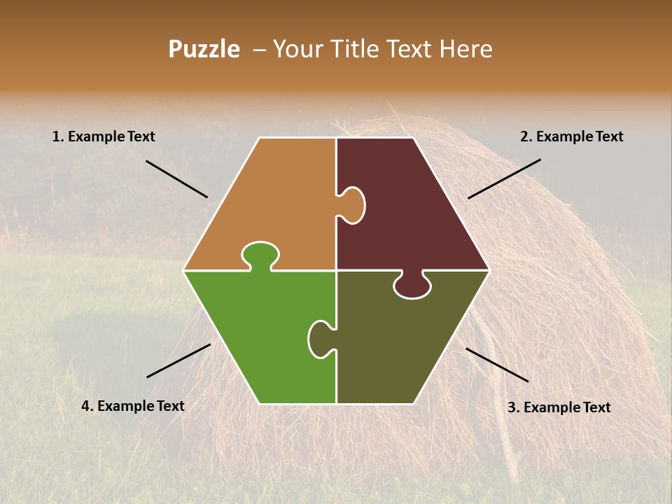 Haystack Farming Grass PowerPoint Template