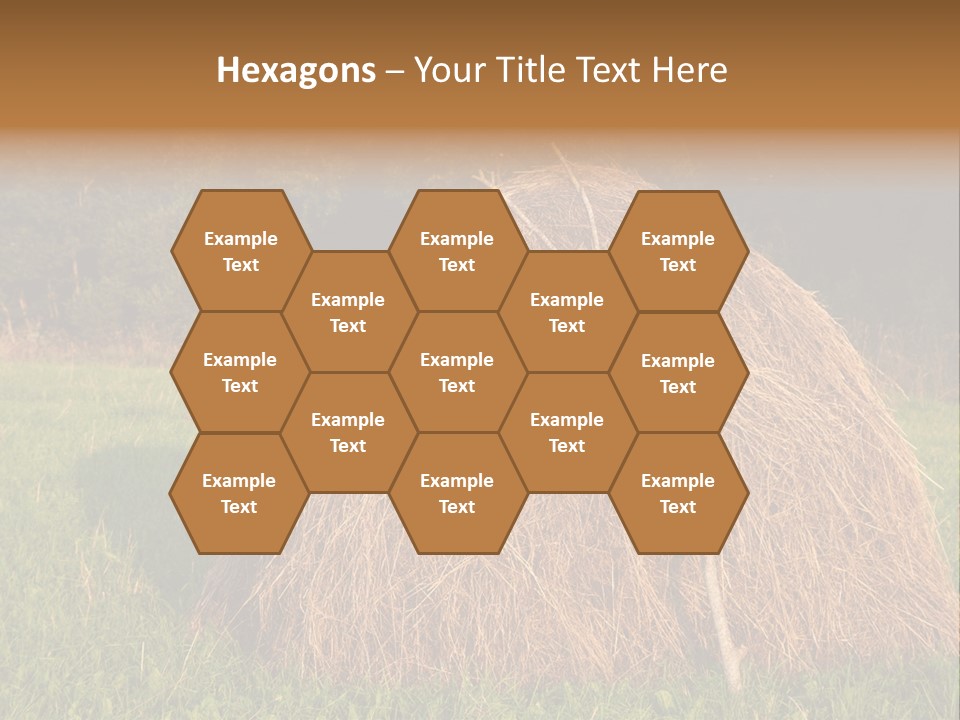 Haystack Farming Grass PowerPoint Template