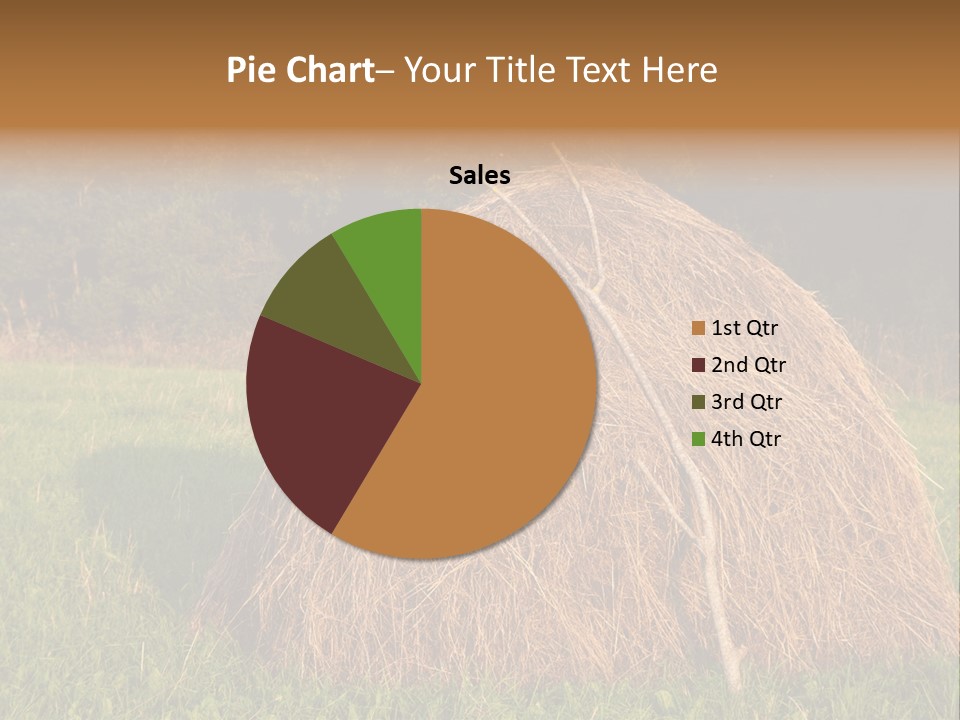 Haystack Farming Grass PowerPoint Template