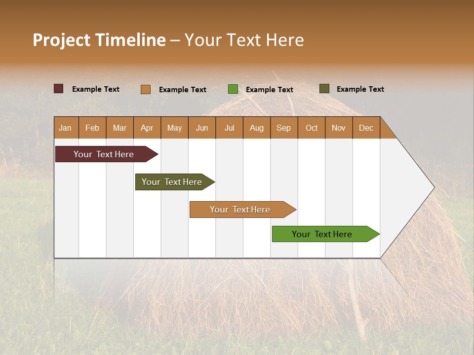 Haystack Farming Grass PowerPoint Template