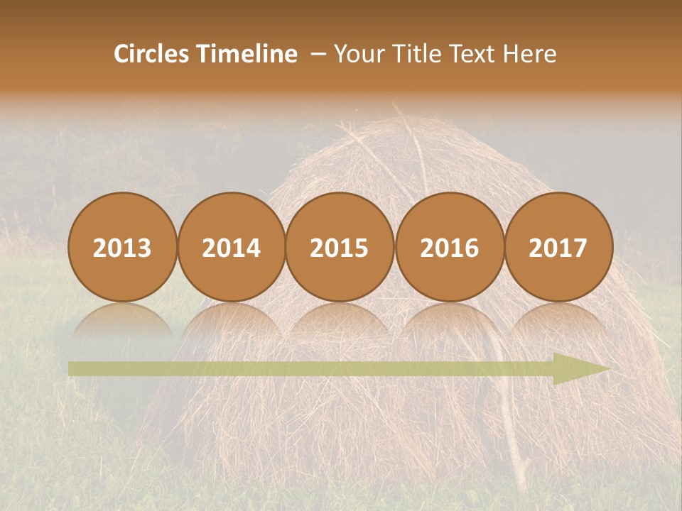 Haystack Farming Grass PowerPoint Template
