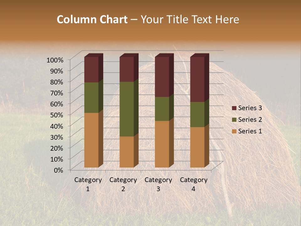 Haystack Farming Grass PowerPoint Template