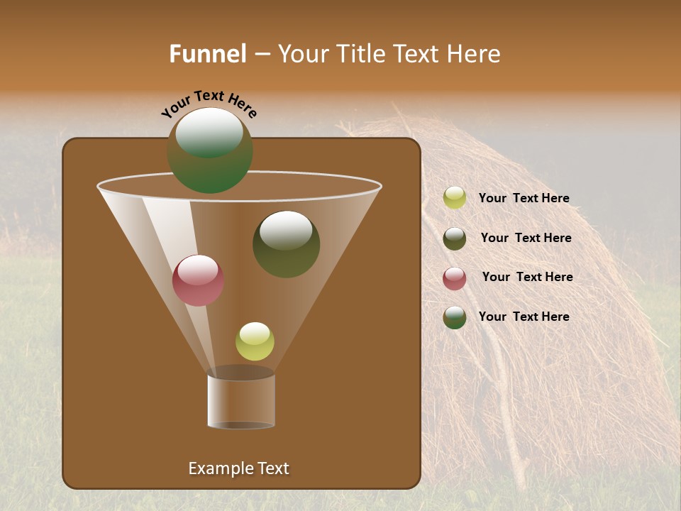 Haystack Farming Grass PowerPoint Template