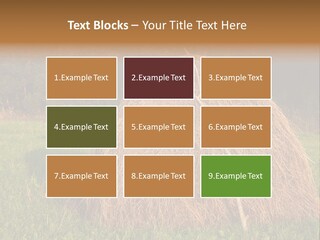 Haystack Farming Grass PowerPoint Template