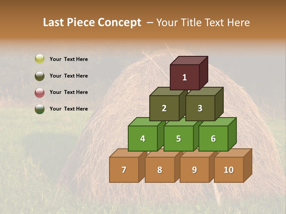 Haystack Farming Grass PowerPoint Template