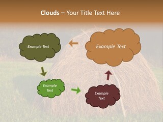 Haystack Farming Grass PowerPoint Template