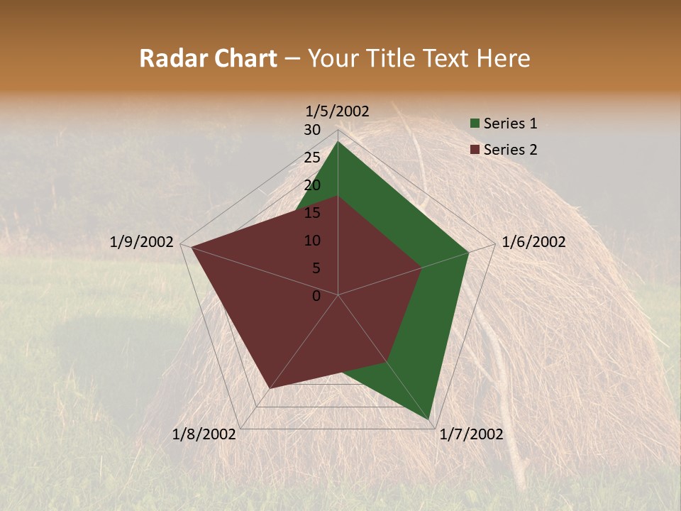 Haystack Farming Grass PowerPoint Template