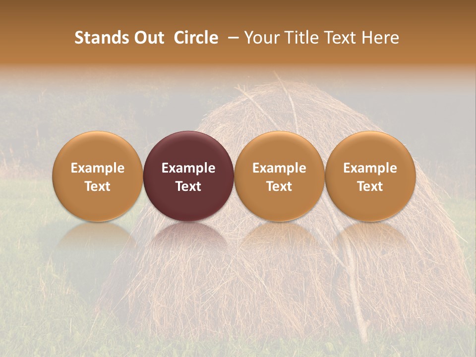Haystack Farming Grass PowerPoint Template