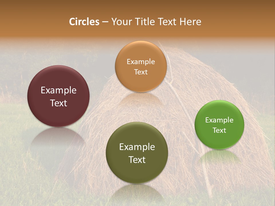 Haystack Farming Grass PowerPoint Template