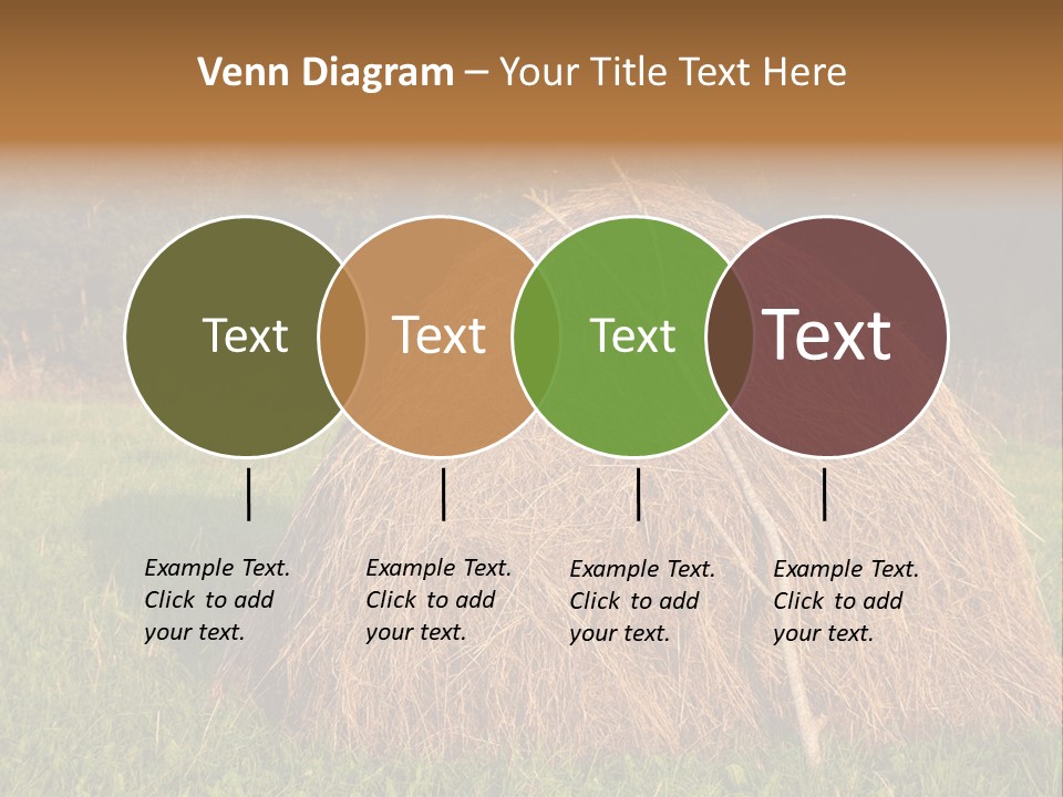 Haystack Farming Grass PowerPoint Template