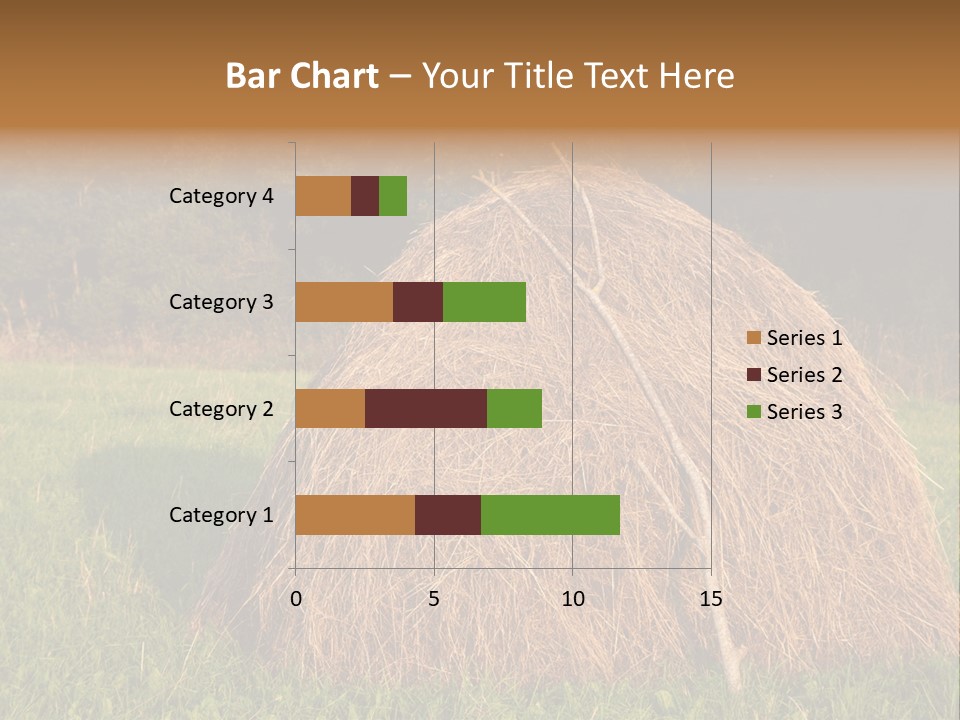 Haystack Farming Grass PowerPoint Template