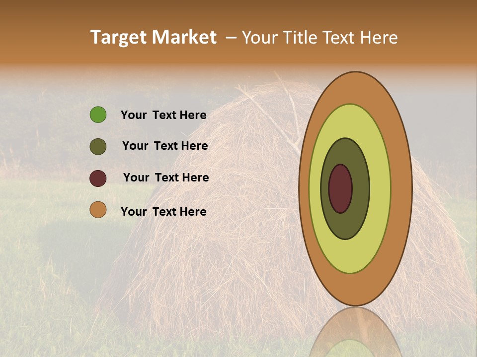 Haystack Farming Grass PowerPoint Template