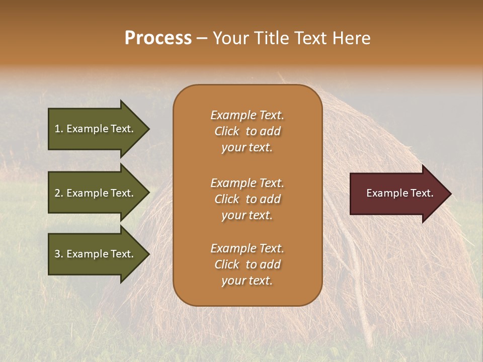 Haystack Farming Grass PowerPoint Template
