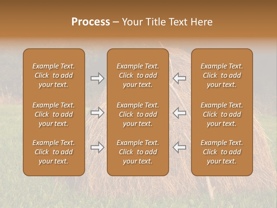 Haystack Farming Grass PowerPoint Template