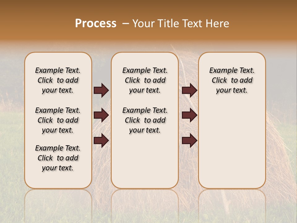 Haystack Farming Grass PowerPoint Template