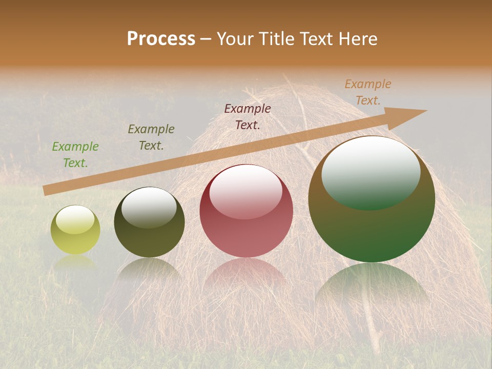 Haystack Farming Grass PowerPoint Template