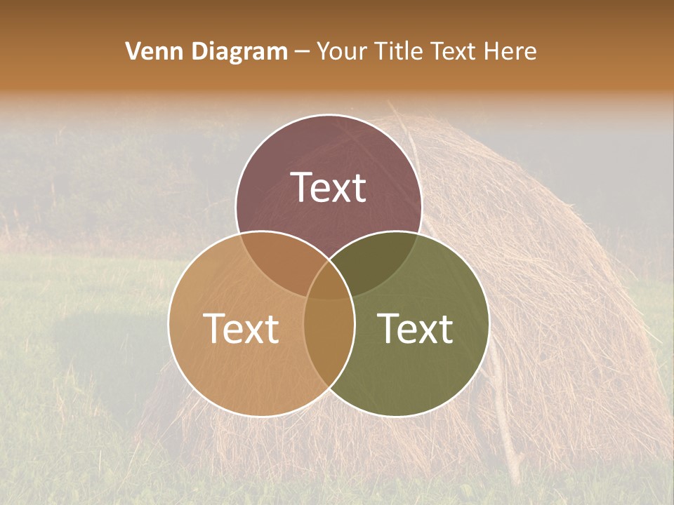 Haystack Farming Grass PowerPoint Template