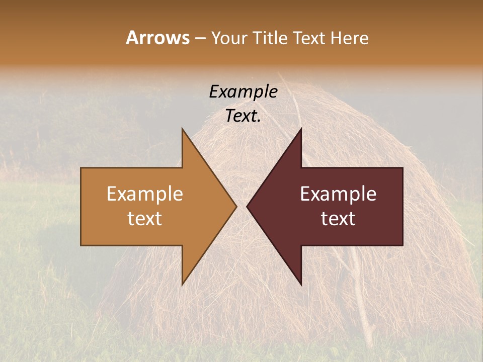 Haystack Farming Grass PowerPoint Template
