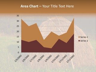 Haystack Farming Grass PowerPoint Template