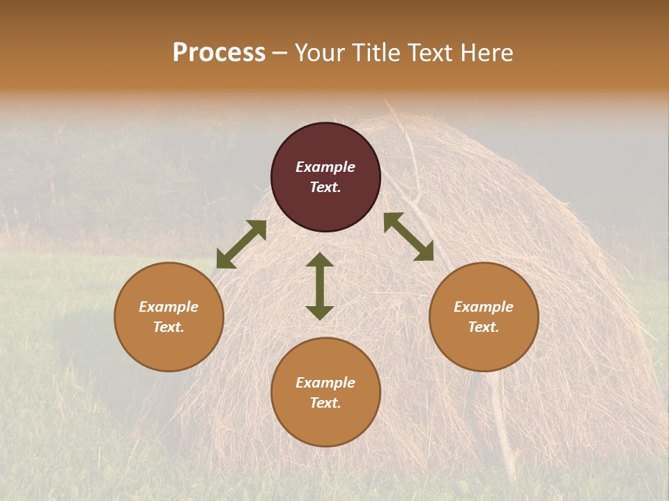 Haystack Farming Grass PowerPoint Template