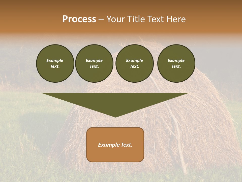 Haystack Farming Grass PowerPoint Template