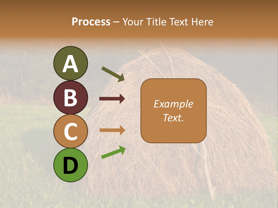 Haystack Farming Grass PowerPoint Template