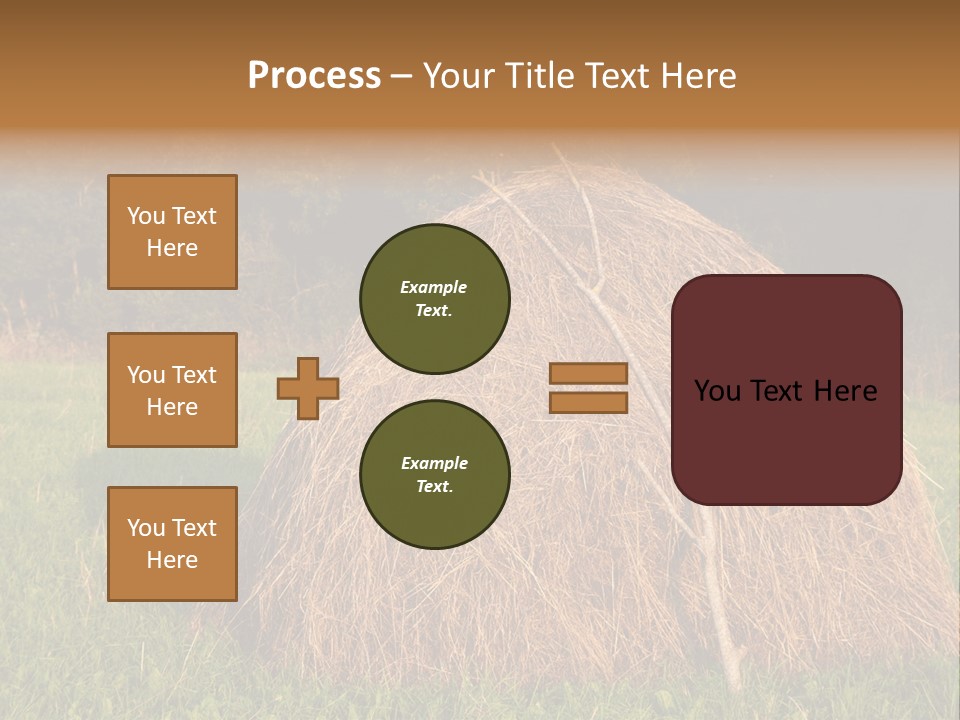 Haystack Farming Grass PowerPoint Template