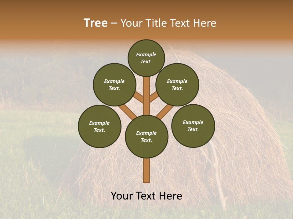 Haystack Farming Grass PowerPoint Template