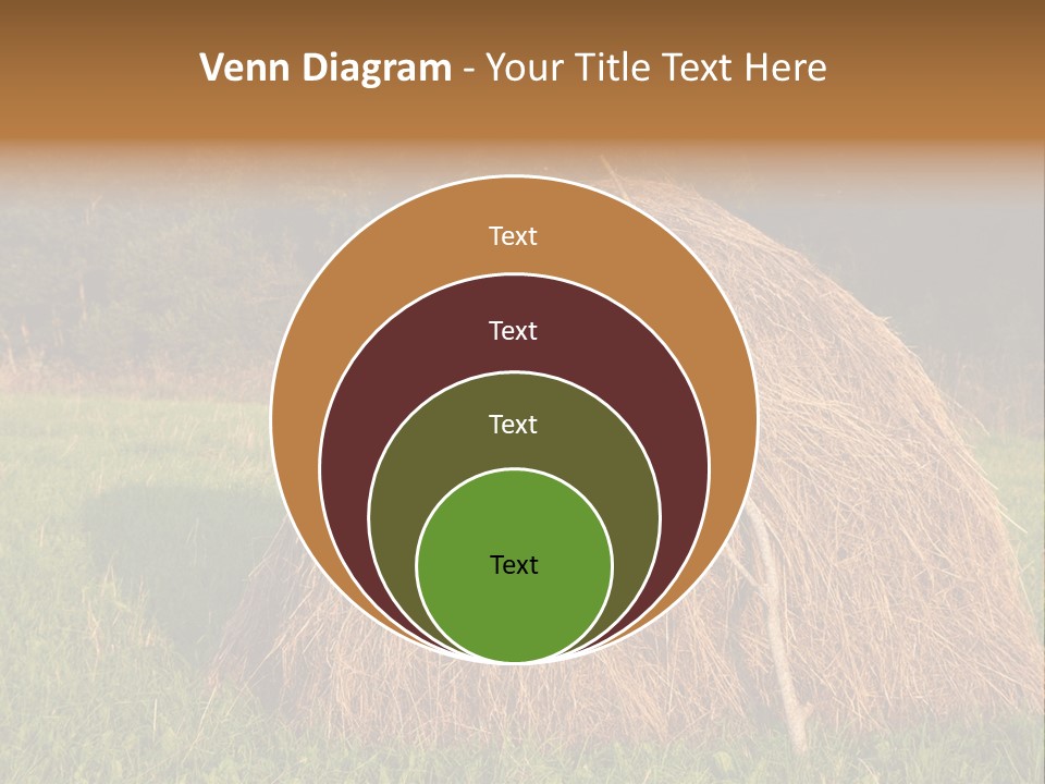 Haystack Farming Grass PowerPoint Template