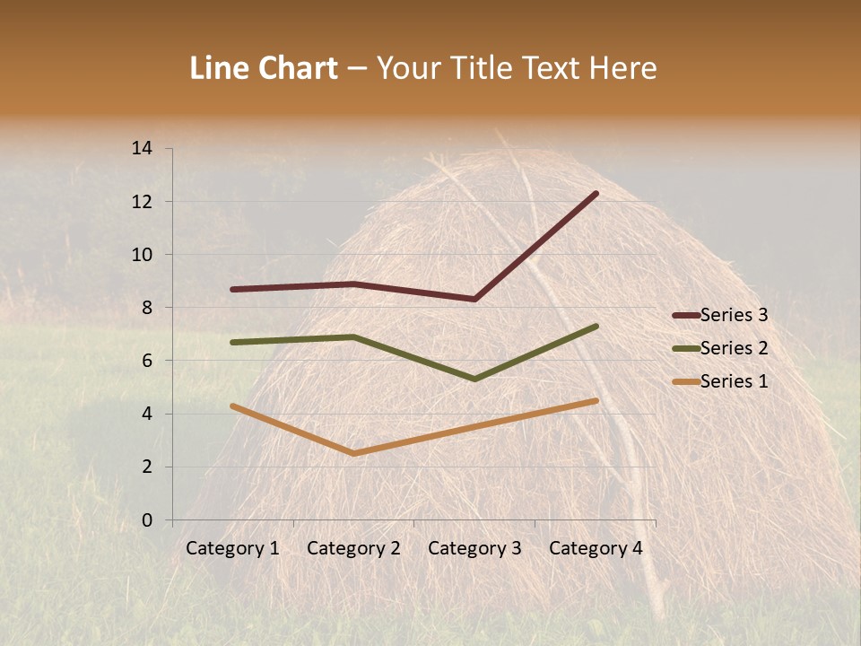 Haystack Farming Grass PowerPoint Template