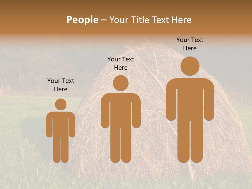 Haystack Farming Grass PowerPoint Template