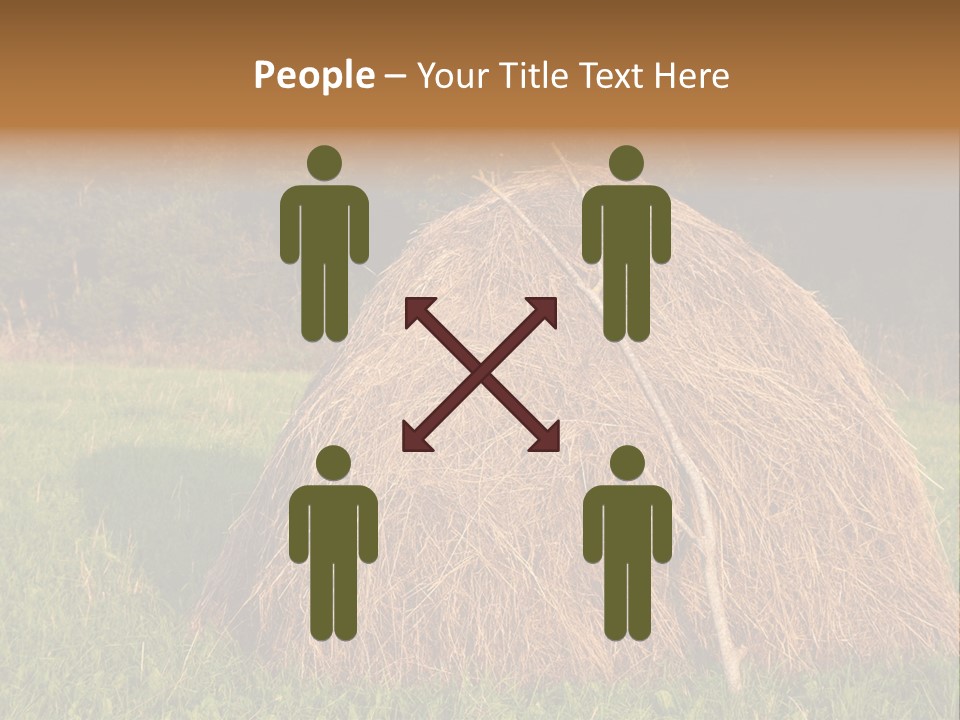 Haystack Farming Grass PowerPoint Template