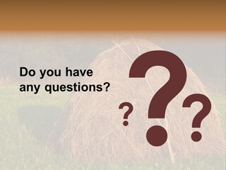 Haystack Farming Grass PowerPoint Template