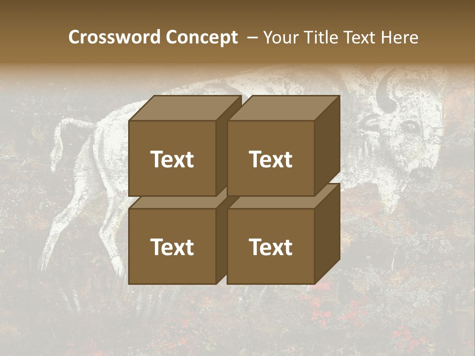 Artifact Rock Art Pictograph PowerPoint Template