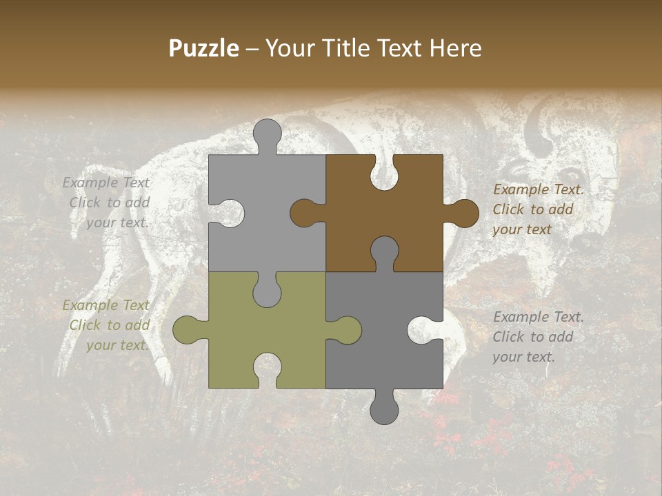 Artifact Rock Art Pictograph PowerPoint Template