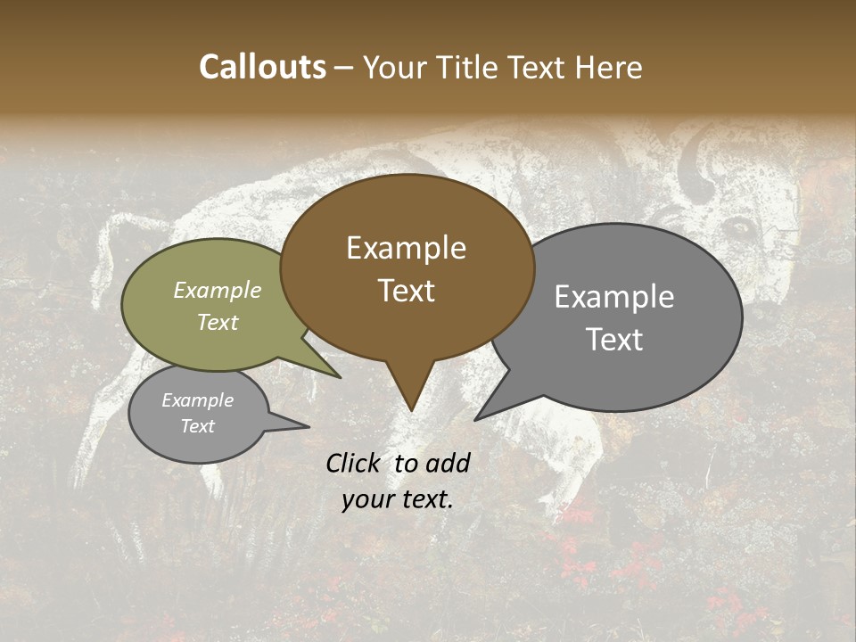 Artifact Rock Art Pictograph PowerPoint Template
