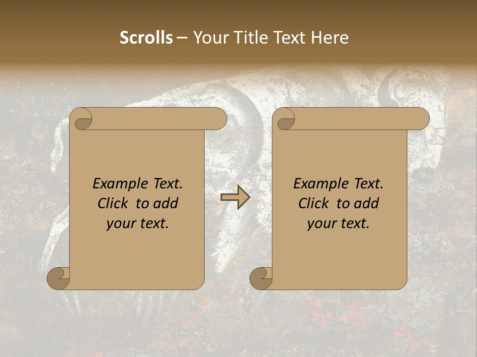 Artifact Rock Art Pictograph PowerPoint Template