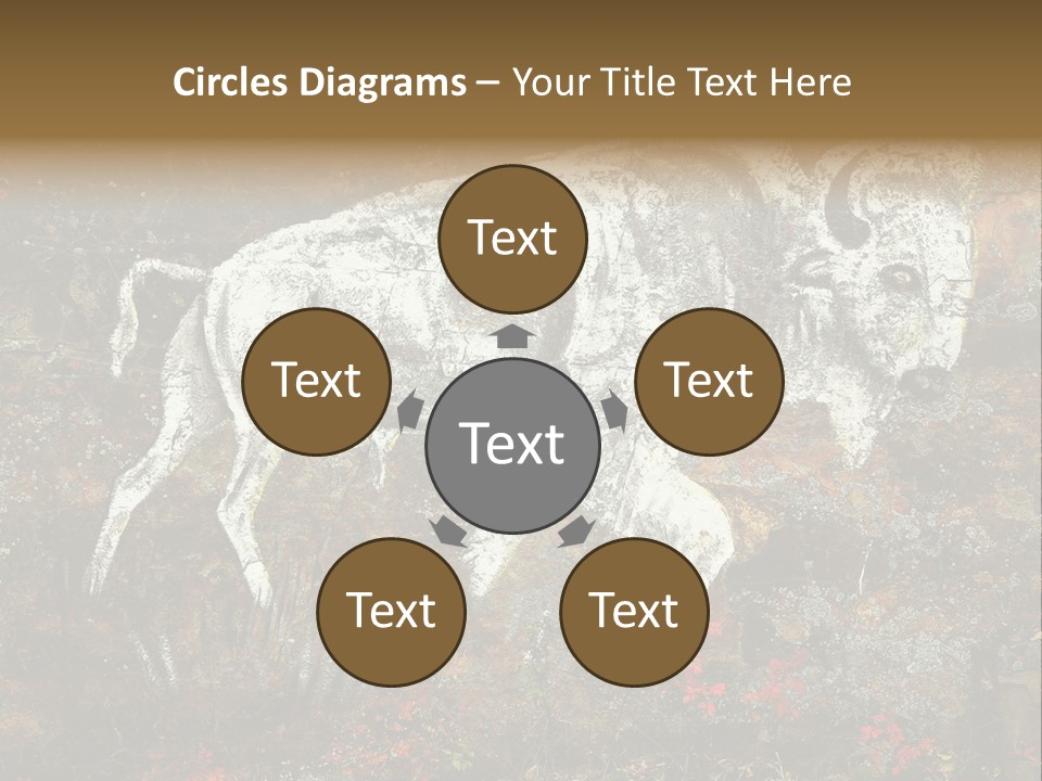 Artifact Rock Art Pictograph PowerPoint Template