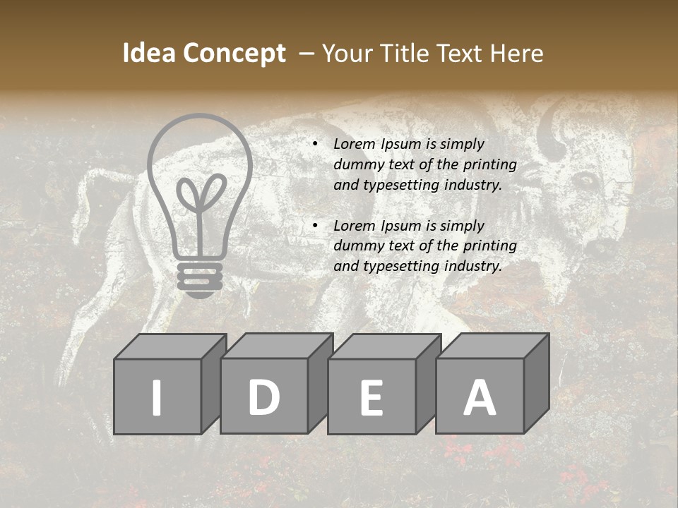 Artifact Rock Art Pictograph PowerPoint Template