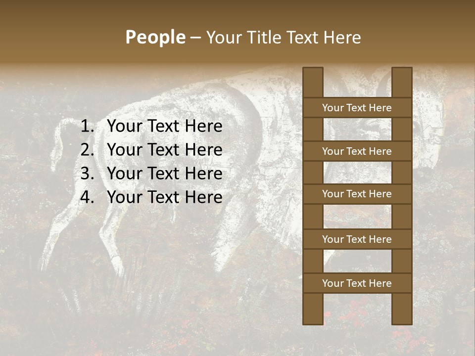 Artifact Rock Art Pictograph PowerPoint Template