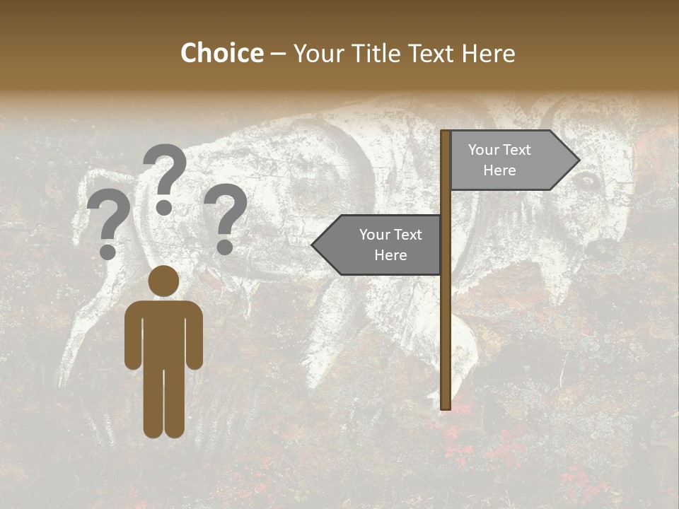 Artifact Rock Art Pictograph PowerPoint Template