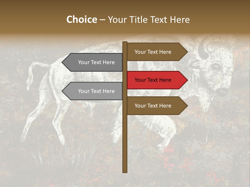 Artifact Rock Art Pictograph PowerPoint Template