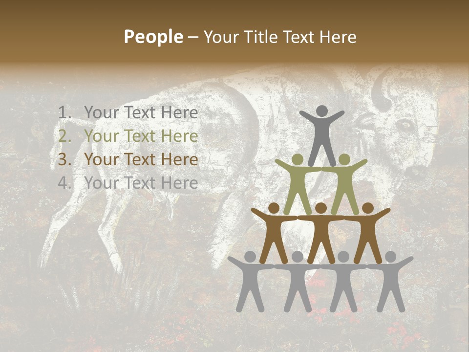 Artifact Rock Art Pictograph PowerPoint Template