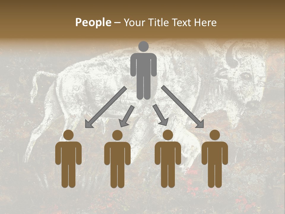 Artifact Rock Art Pictograph PowerPoint Template