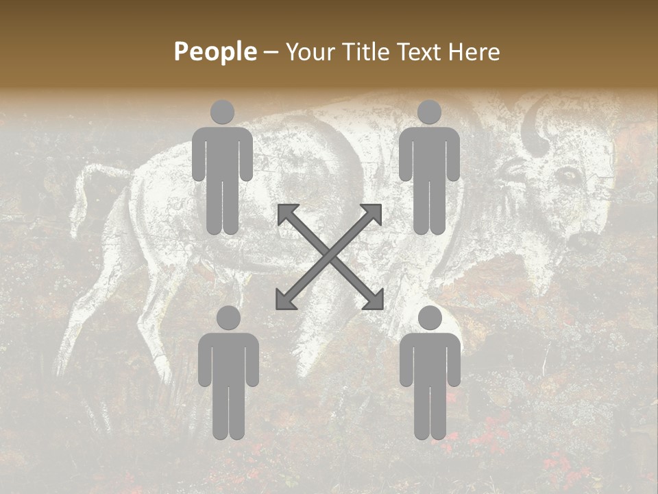 Artifact Rock Art Pictograph PowerPoint Template