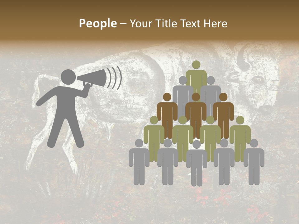 Artifact Rock Art Pictograph PowerPoint Template