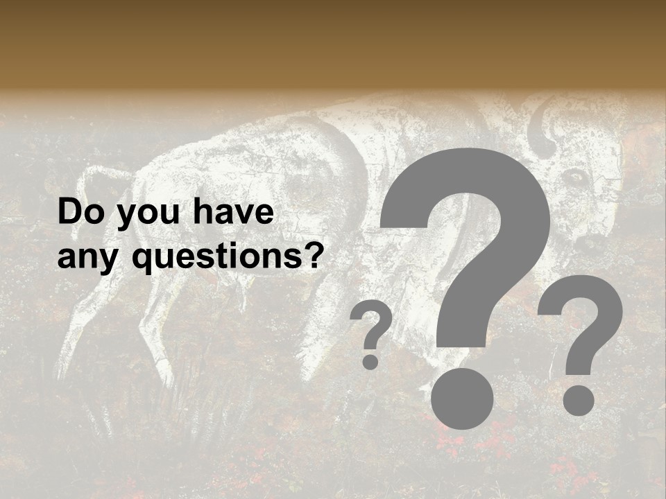 Artifact Rock Art Pictograph PowerPoint Template