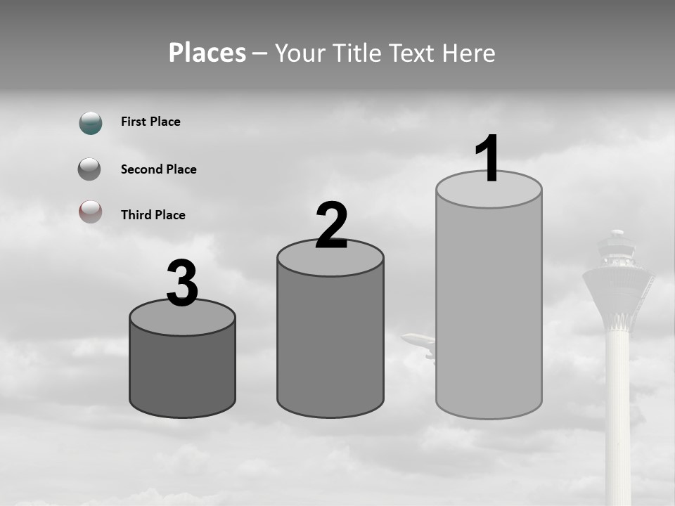 Gloomy Tower Transport PowerPoint Template